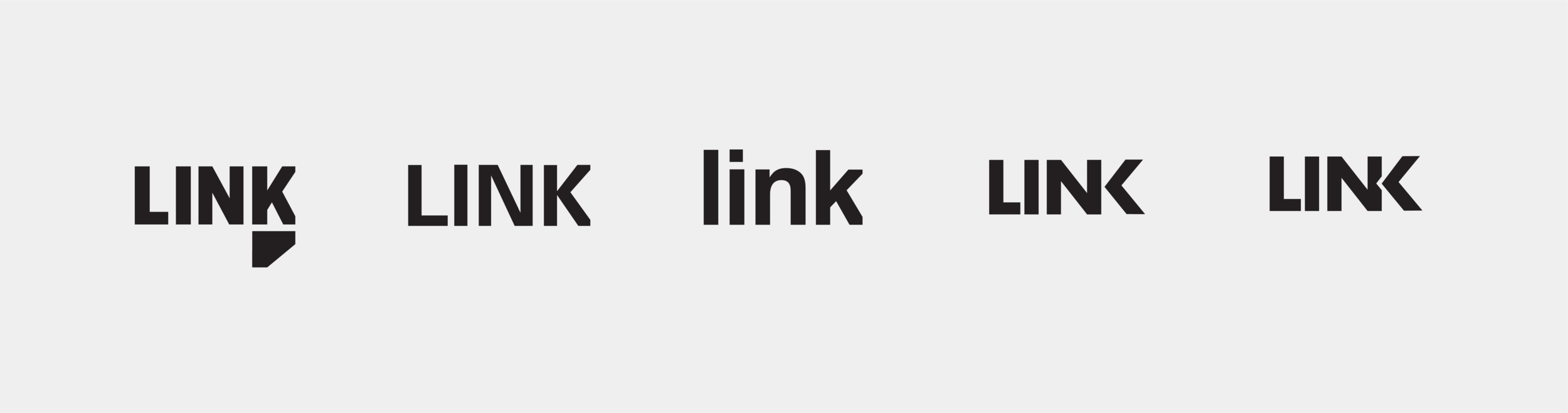 I’ve found that it often takes a lot of work to reach the simplest form of a logo. These are various versions of the word mark that I was toying around with that all felt like they were either too busy or trying too hard.