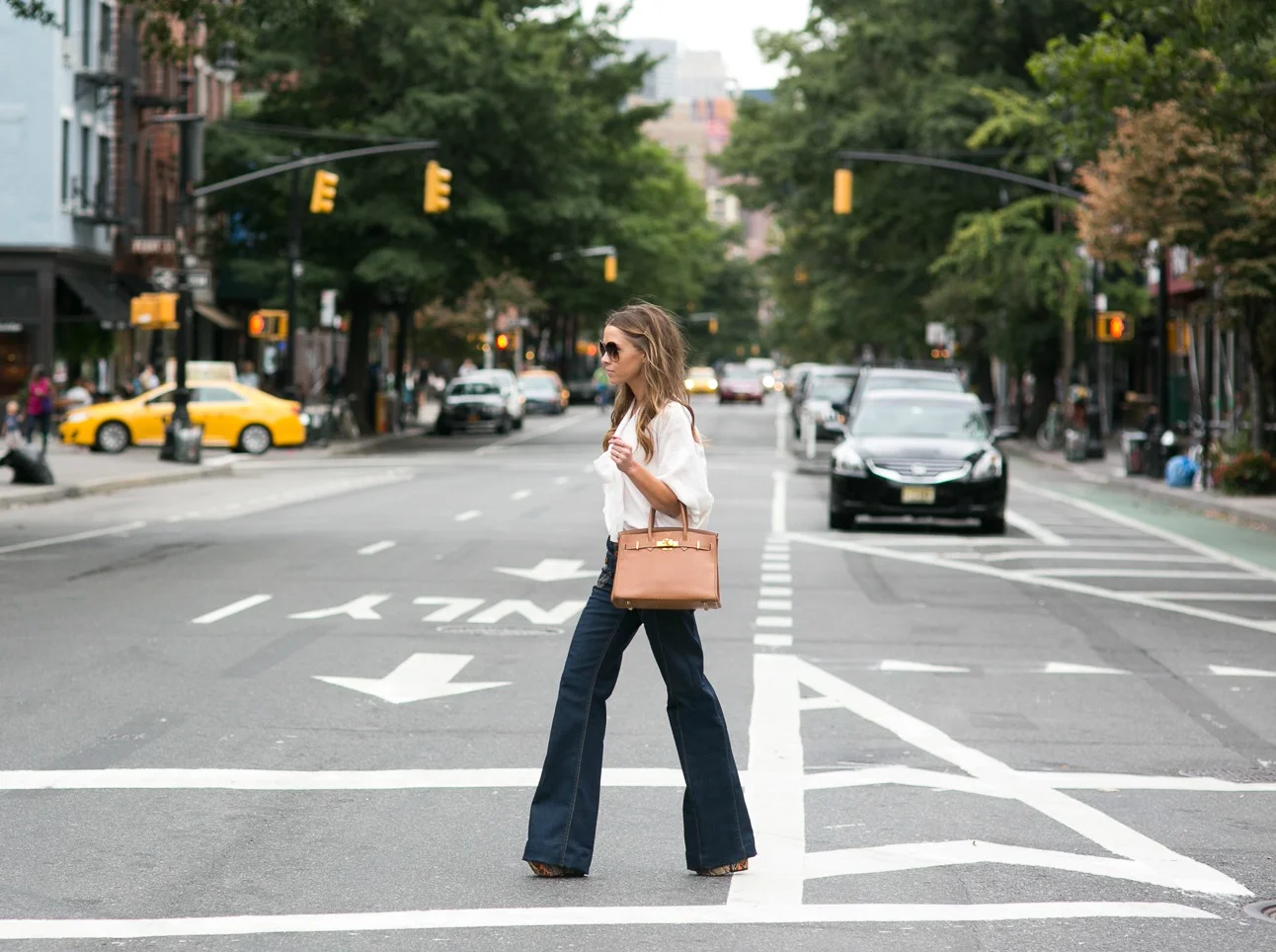 blue jeans, white shirt
