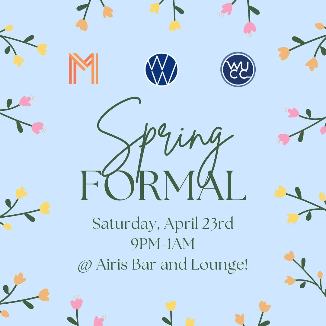 Join MUSE, Wharton Women, and WUCC for our Spring Formal on Saturday, April 23rd from 9 PM-1 AM at Airis Lounge and Bar! Tickets are $20, and we have a limited amount of tickets so purchase yours and fill out the google form ASAP (link in bio). We ca