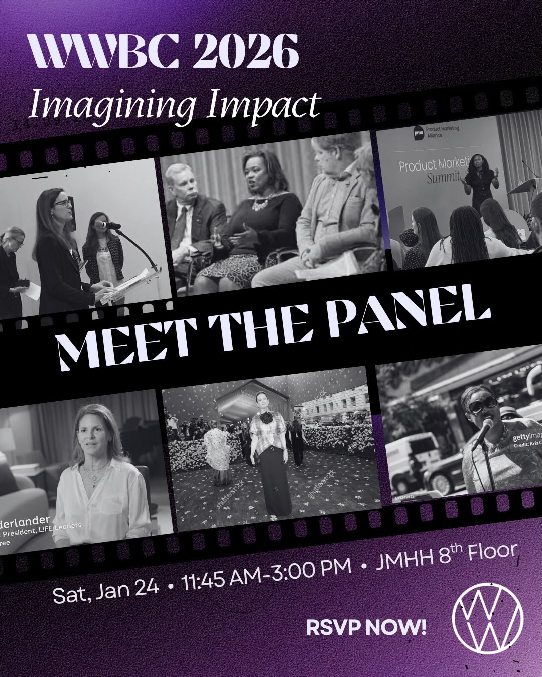 Different industries, different paths, one powerful conversation. Swipe to meet this year&rsquo;s WWBC panelists and get your tickets before the last few sell out! Link in bio 🎟️‼️