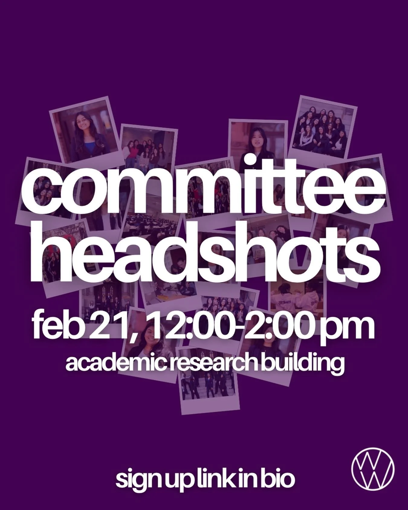 Need a headshot?? Look no further!! 📸 All committee members are invited!! 💙

Sign up in our bio