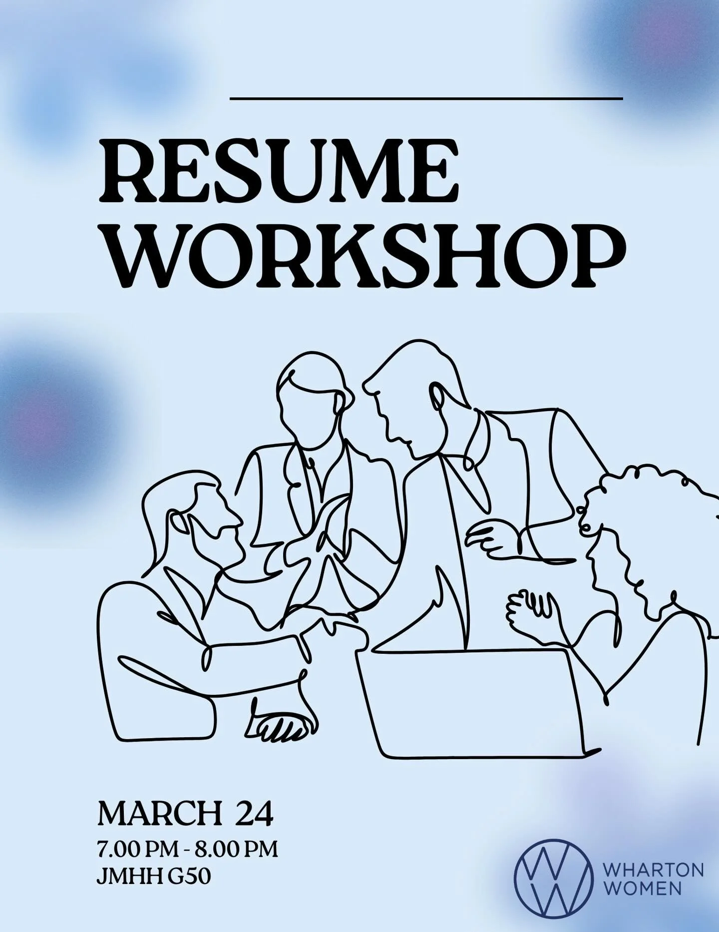 Are you looking for specific, individualized feedback on your resume? 👀

Join  our resume workshop to learn some resume dos and don&rsquo;ts and get 1-1 feedback on your resume from an upperclassman! Be sure to bring either a hard copy or a digital 