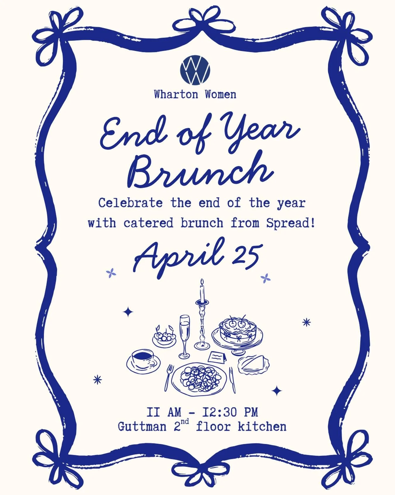 Celebrate the End of the Year with Wharton Women with a catered Spread Bagelry Brunch!! 🥯✨☀️

RSVP link in bio
