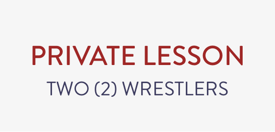 Private Lesson - 2 Wrestlers