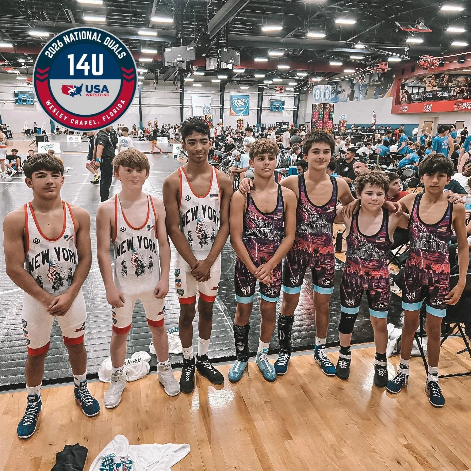 Good luck to these Hammers representing Team @ny_usaw and @ct_usa_wrestling this week at the 14U National Duals in Tampa Bay, Florida! Compete hard, have fun, and leave it all on the mat! 

#GPSwrestling🧭 #IntoTheStorm