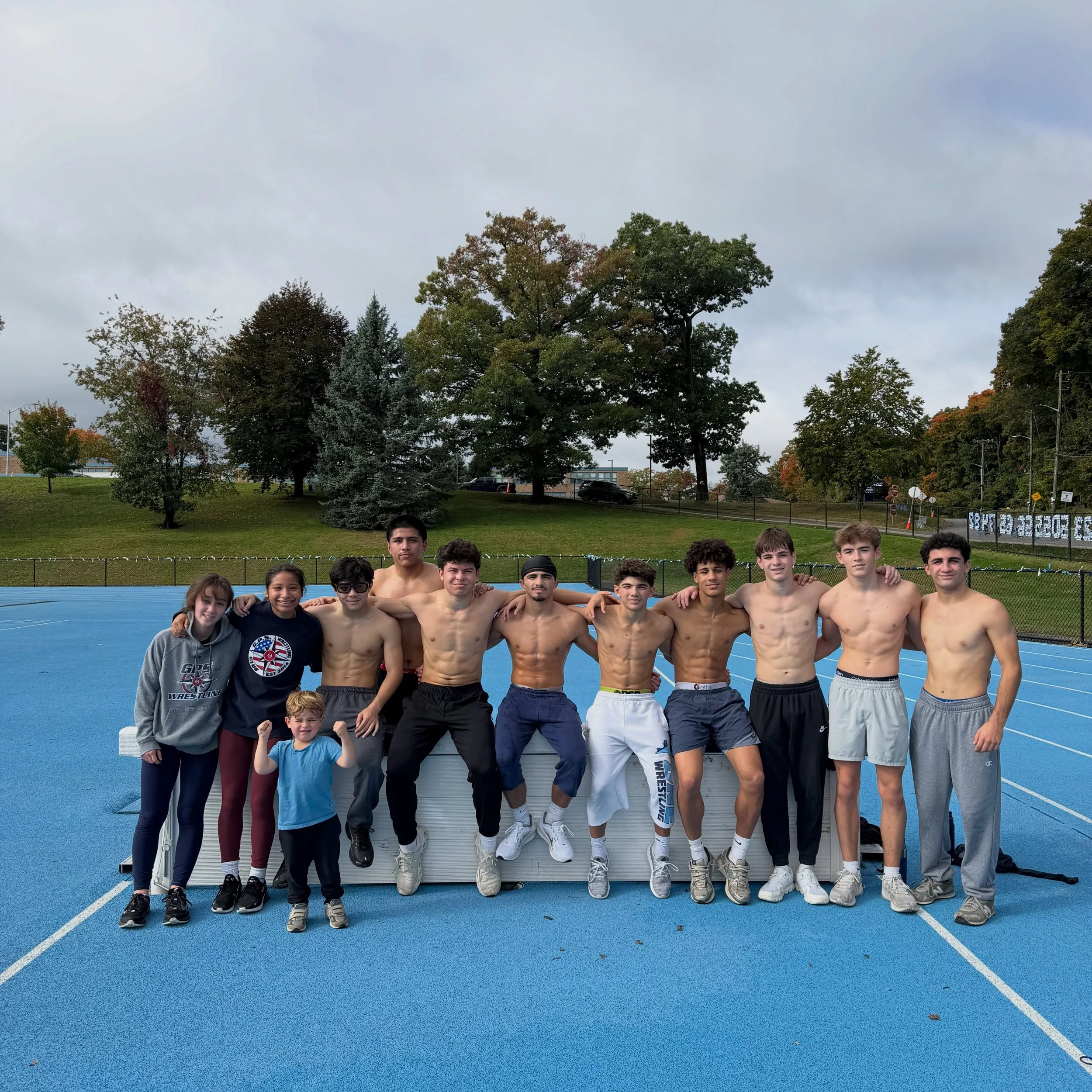 Run club 🏃&zwj;♂️

Dues paid this morning. Back on the mat tonight.

#IntoTheStorm #GPSwrestling🧭