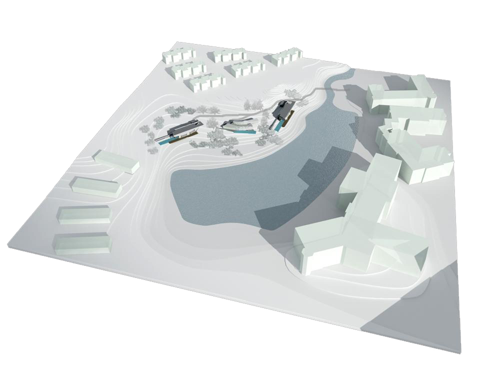 The project also required master-planning elements 
