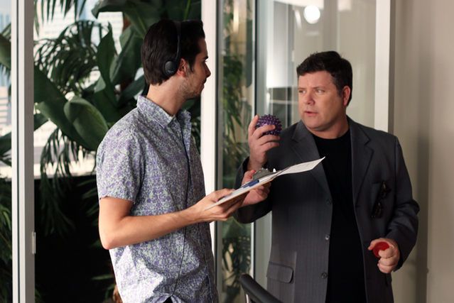 Sean asking Joey a very important question about his props