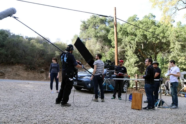 "Look, Ma! A real life movie set."