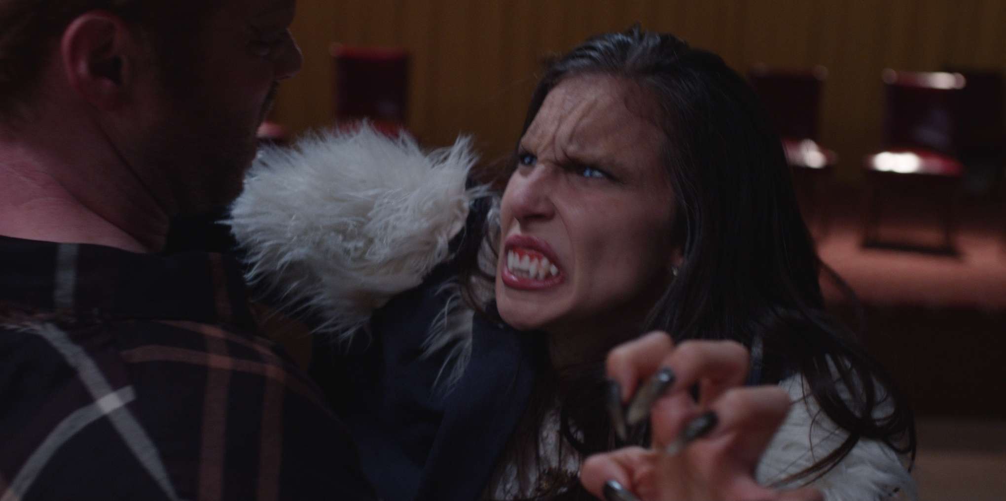 Dylan Saunders as Desmond Brewer and Cassie Silva as Truman Hensley