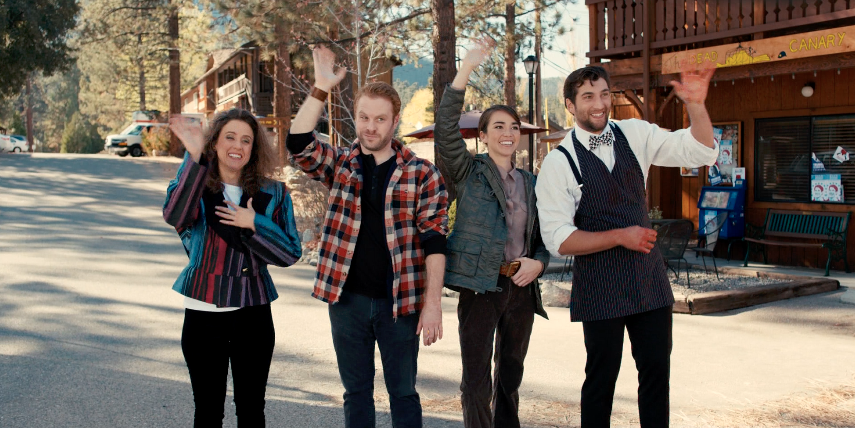 Lauren Lopez as Agnes Florentine, Dylan Saunders as Desmond Brewer, Joanna Sotomura as Madison Reynolds, Clayton Snyder as Vern Marrow