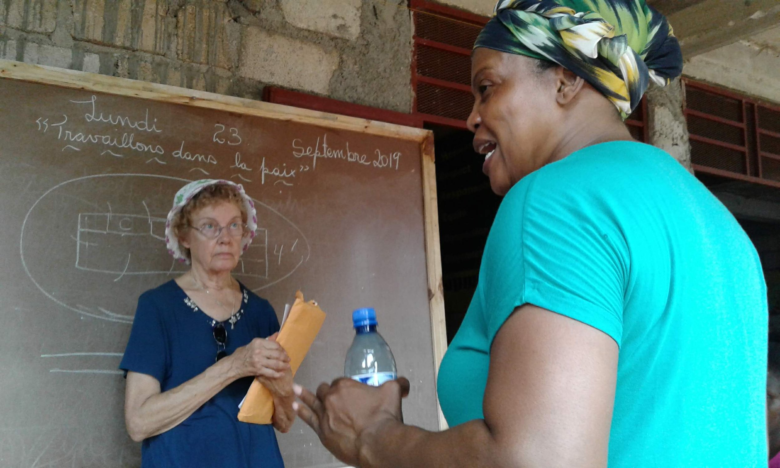 WSRP Director Rose Lord with Havserv Director Carline Brice, who brought WRSP to Haiti