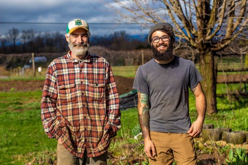 Farmers Andrew and Frank of Kimberton CSA