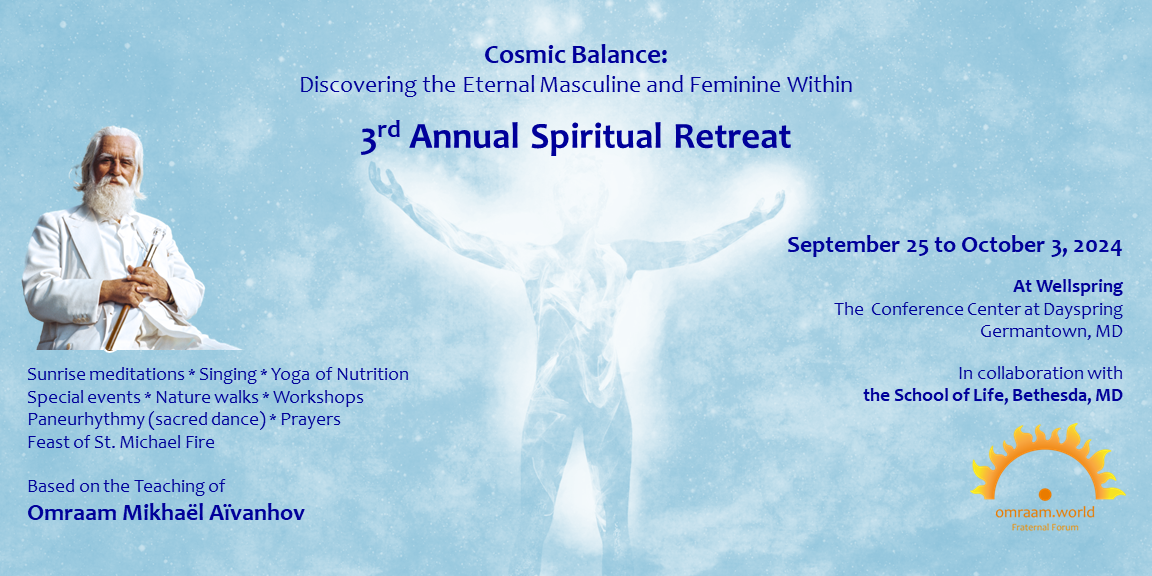 Fraternal Forum Spiritual Retreat: "Cosmic Balance: Exploring the Eternal Masculine and Feminine Within" in Collaboration with the School of Life