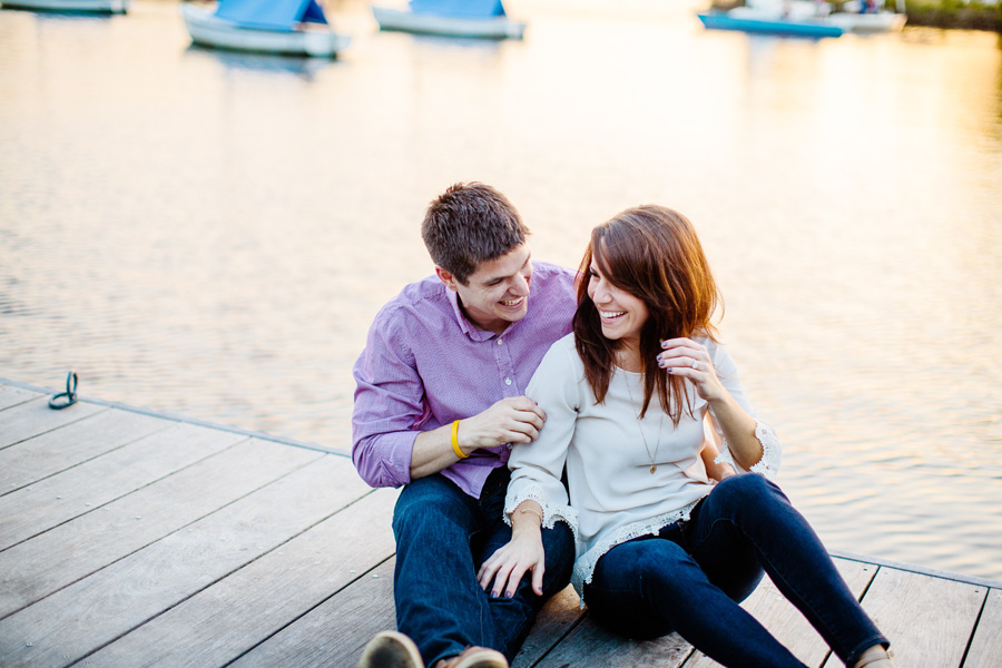 pretty couple on docks in boston engagement photography - esplanade engagement photography