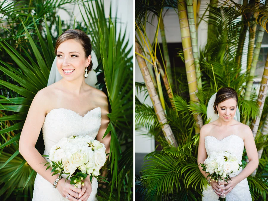 beautiful couple in key west florida wedding at hemingway house destination photographer