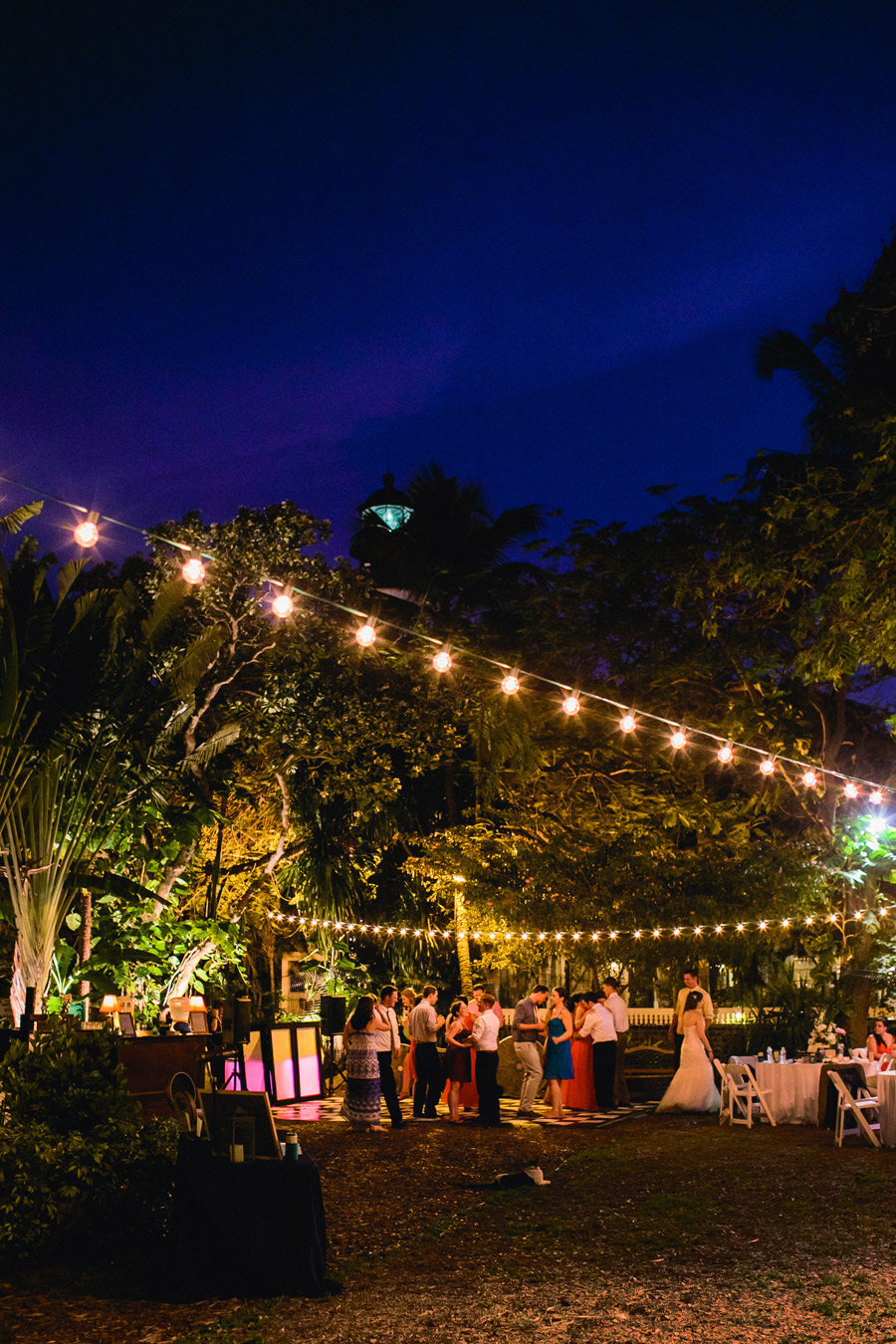 lovely and vintage inspired hemingway home key west florida destination wedding people dancing