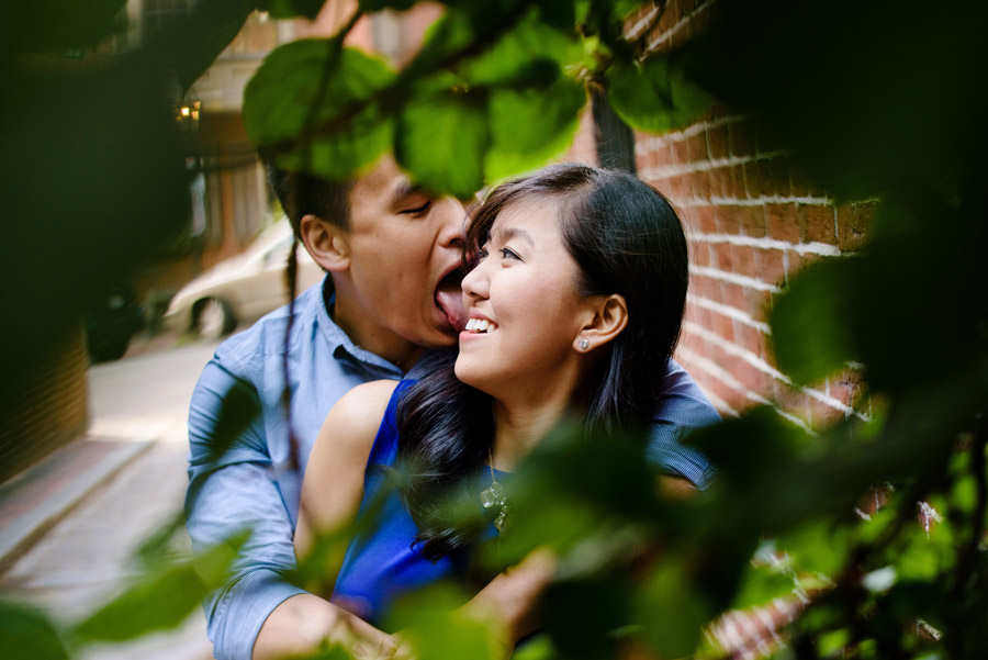  asian couple beacon hill boston engagement photos 