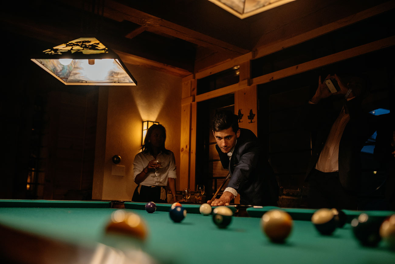 pool table at the pitcher inn in vermont