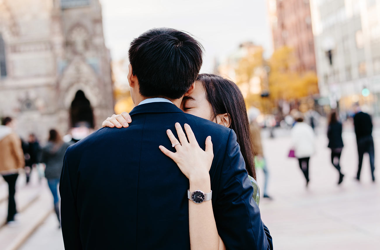 cute couple in boston boston engagement photographers 