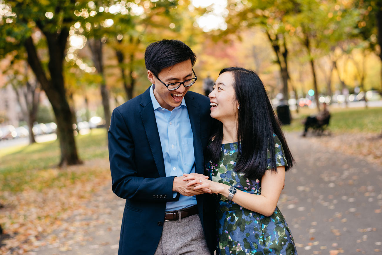 commonwealth mall for engagements boston area engagements fall engagement session