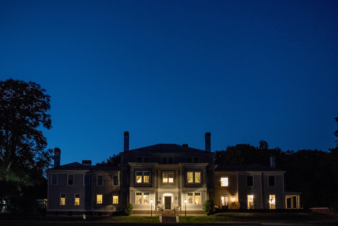 lyman estate weddings at night