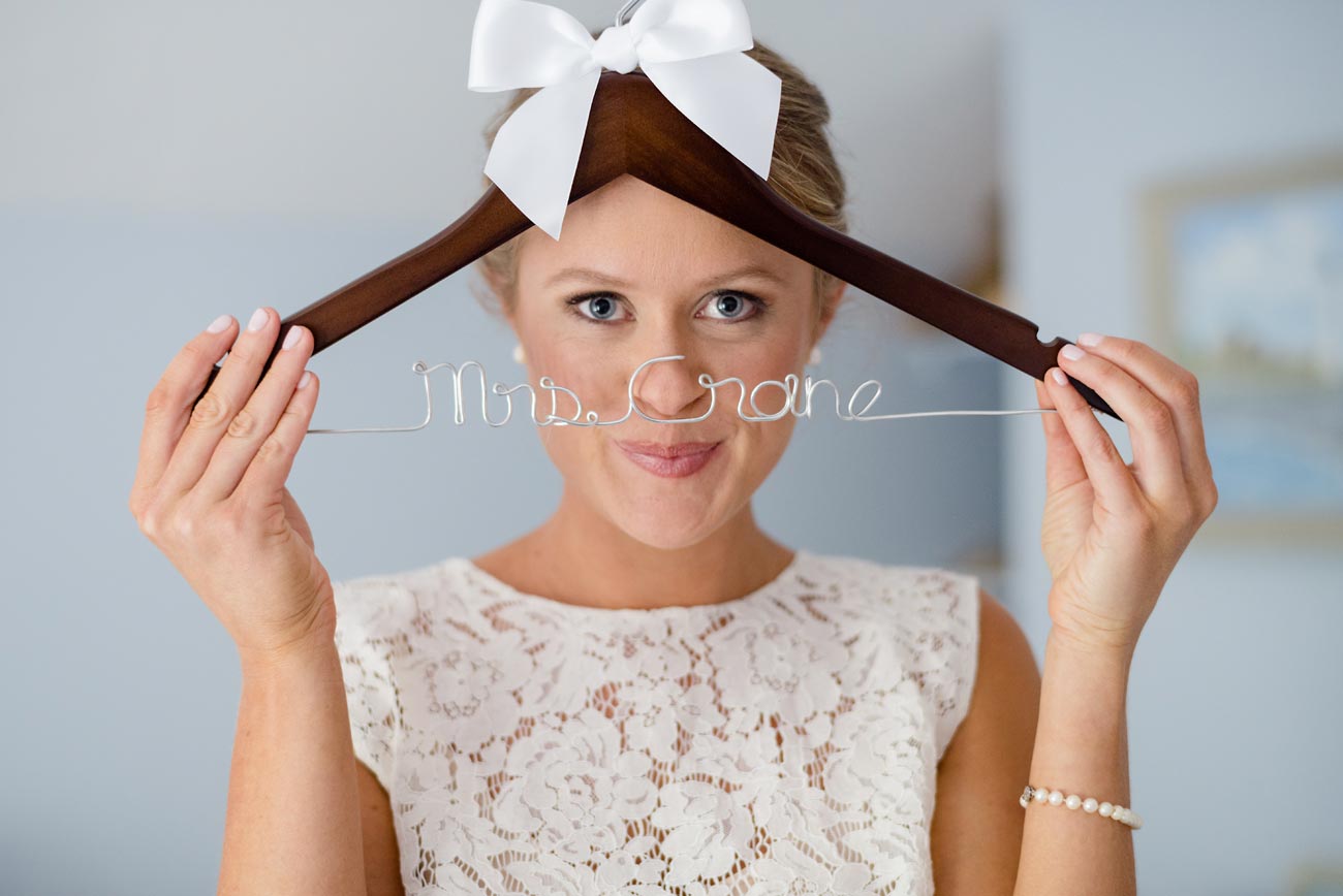 custom wedding dress hanger