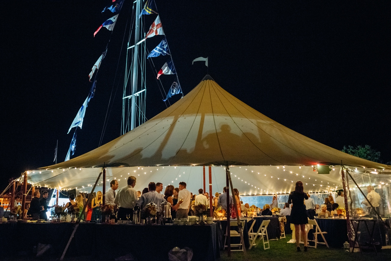 nauticus marina wedding at night