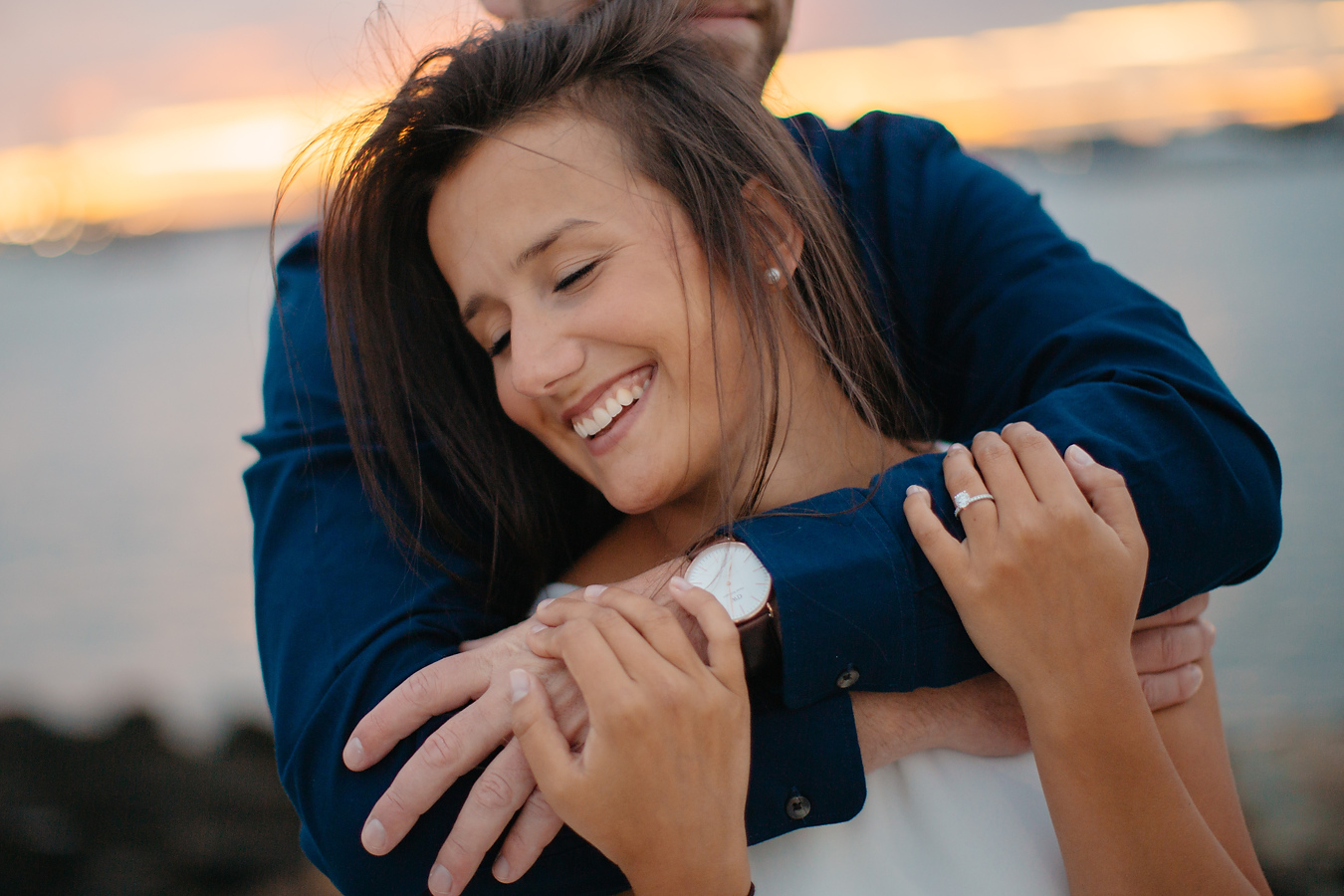 lovely happy lifestyle couple boston engagement photographers