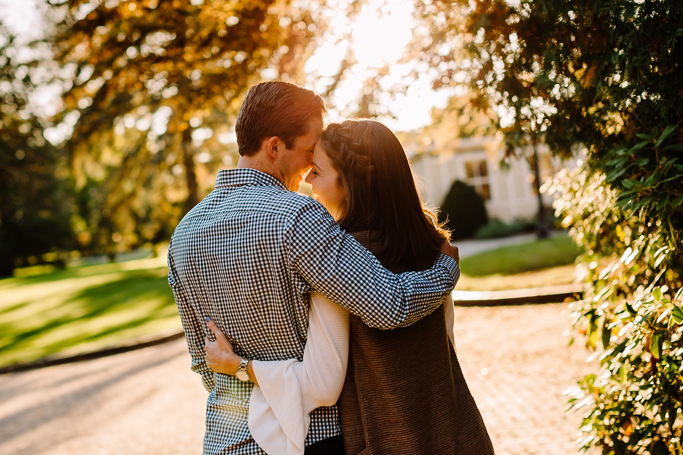 st. anselm engagement session in the fallst. anselm engagement session at sunset