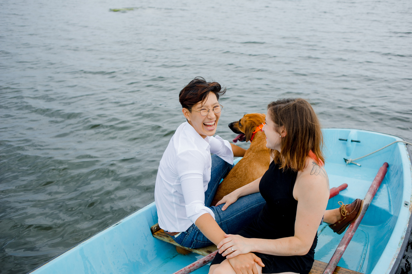 westerly rhode island same sex elopement on a boat