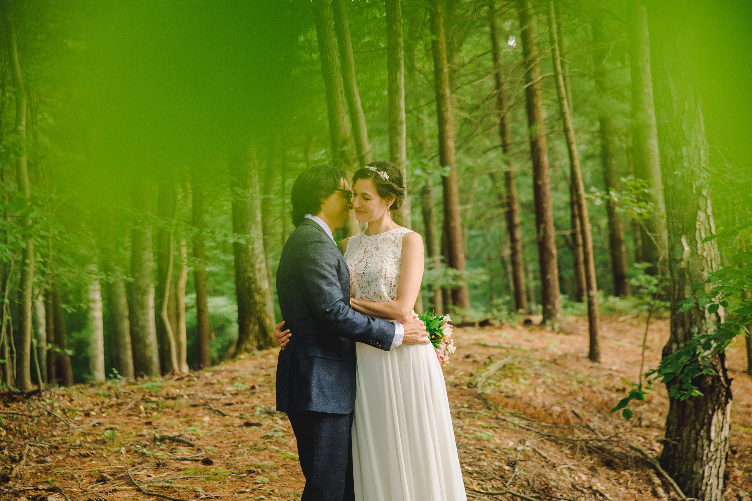 Outdoors Jewish Micro Wedding at Cape Cod Private Residence