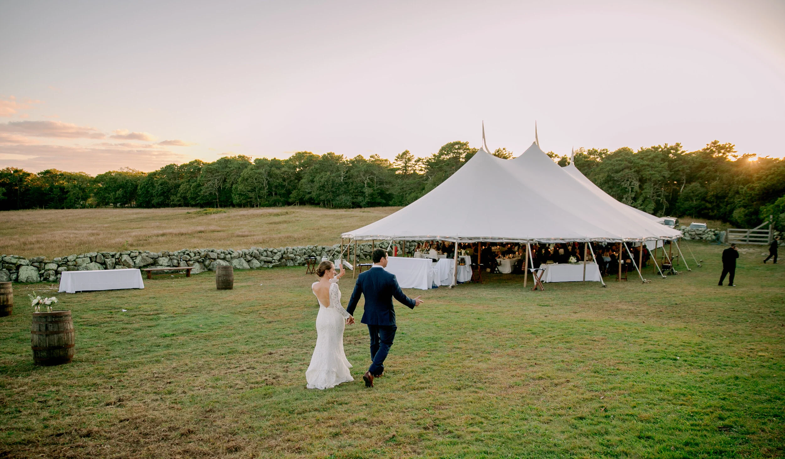 Captain Flander's House Tent Wedding in Chilmark on Martha's Vineyard
