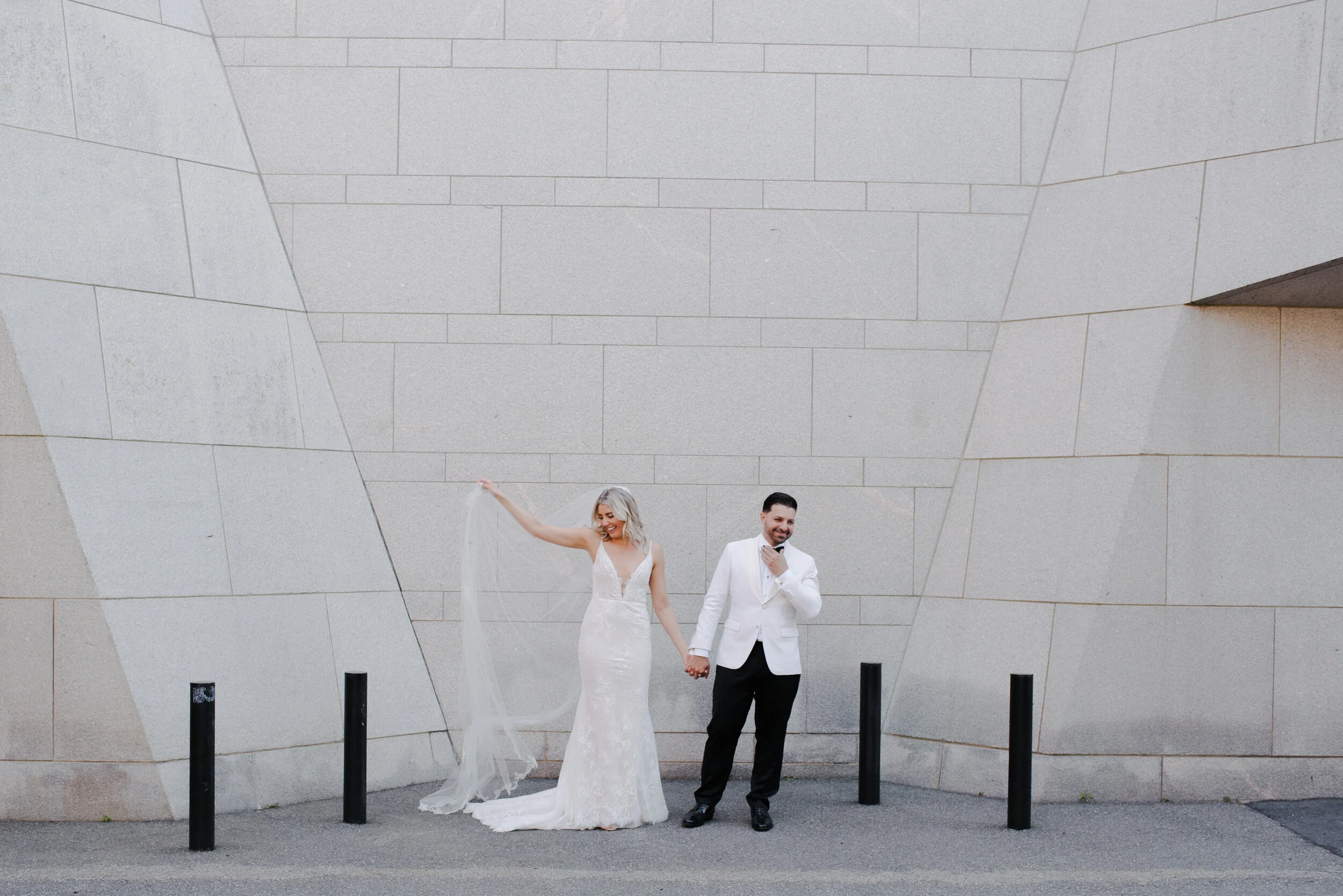 Electric and Modern Downtown Salem Wedding at The Salem Hotel