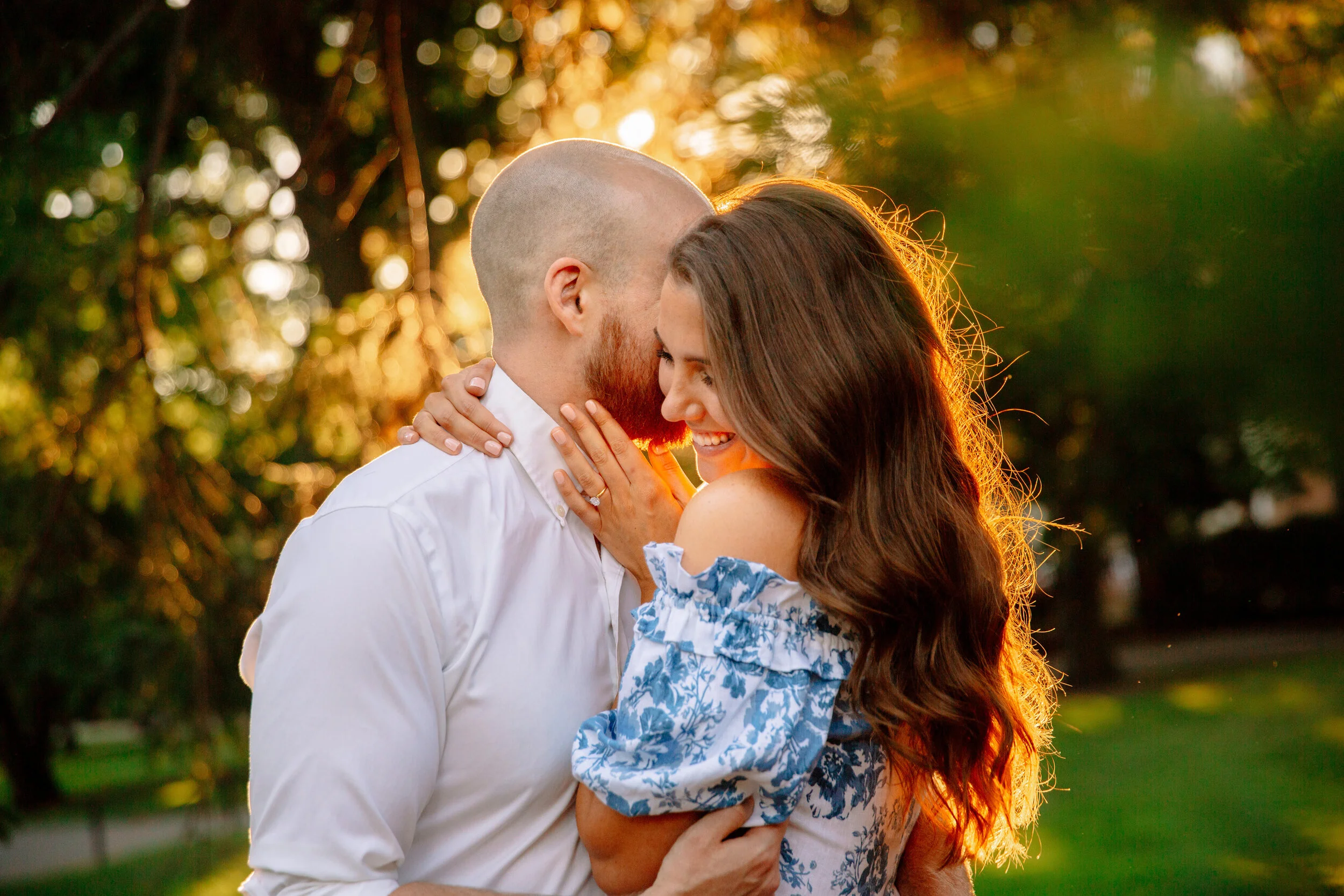 Boston Public Gardens Engagement Photography with Kelsey and Mike