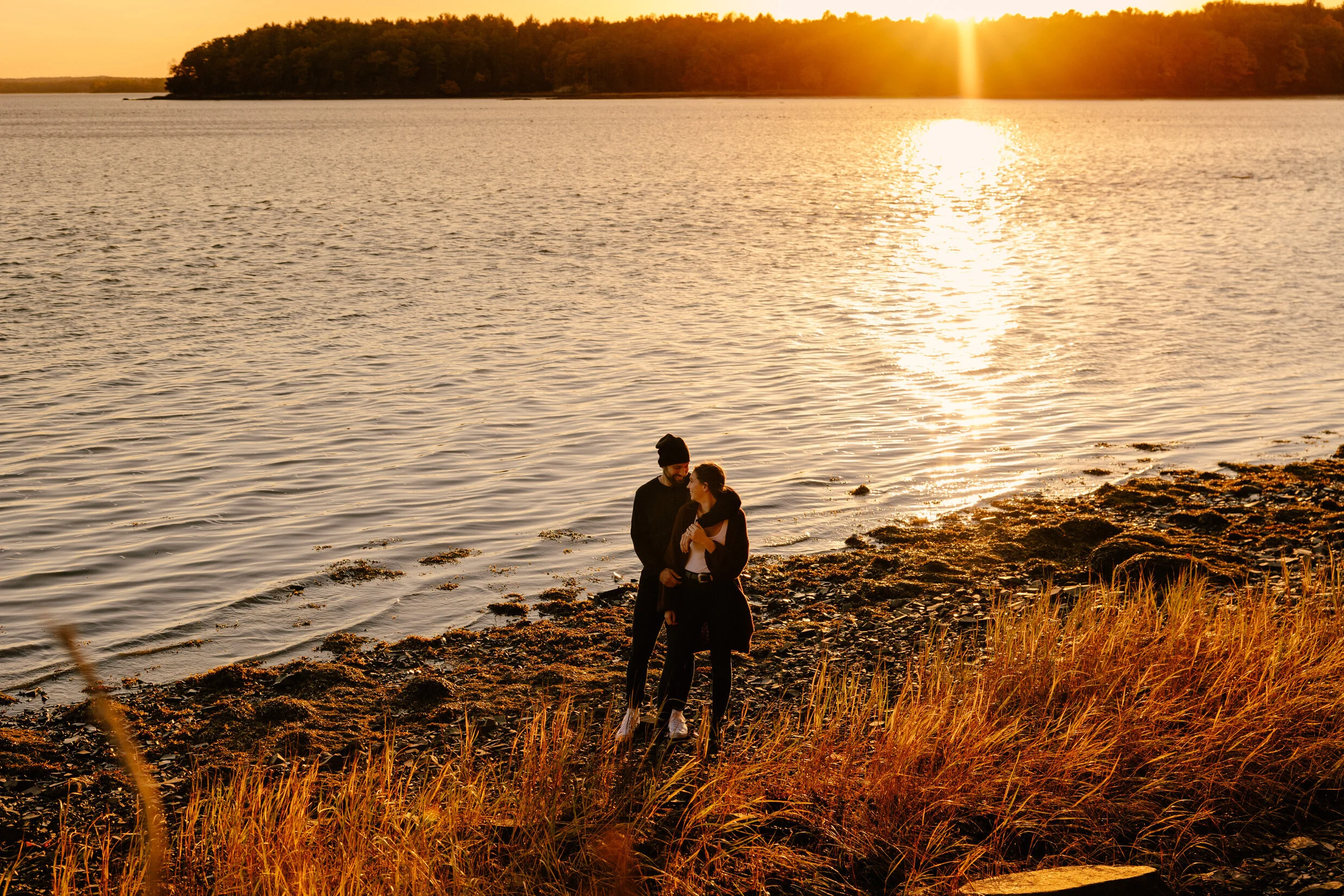 Mallory and Will's adventurous and sunset engagement session