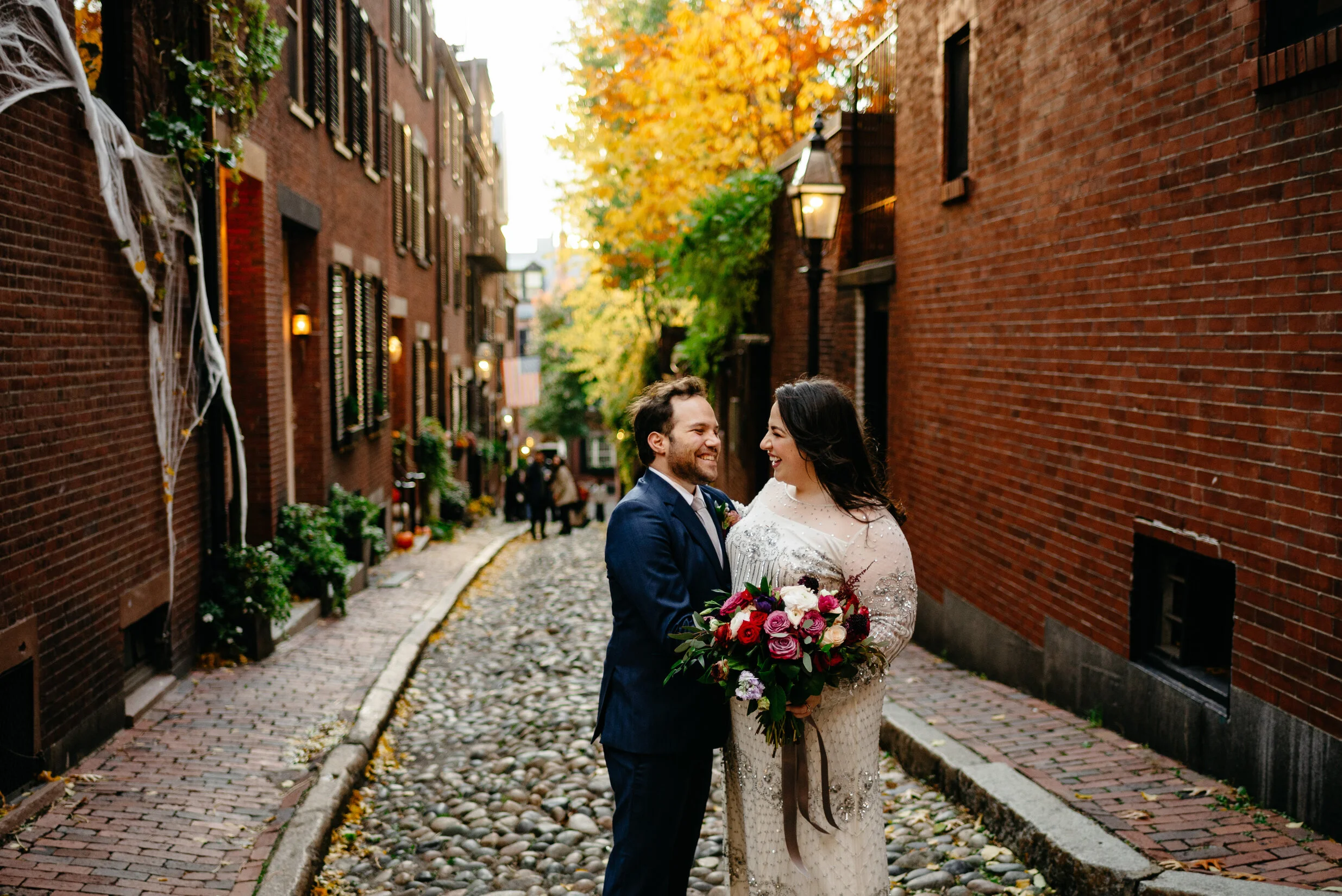 Lovely Downtown Boston Fall Wedding at the College Club of Boston