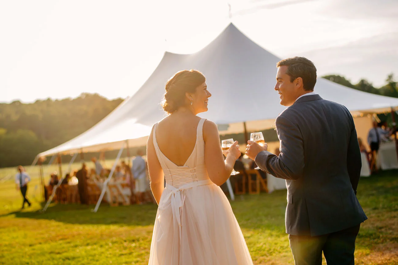 Outdoor Wedding at Bourne Farm in Falmouth, MA 