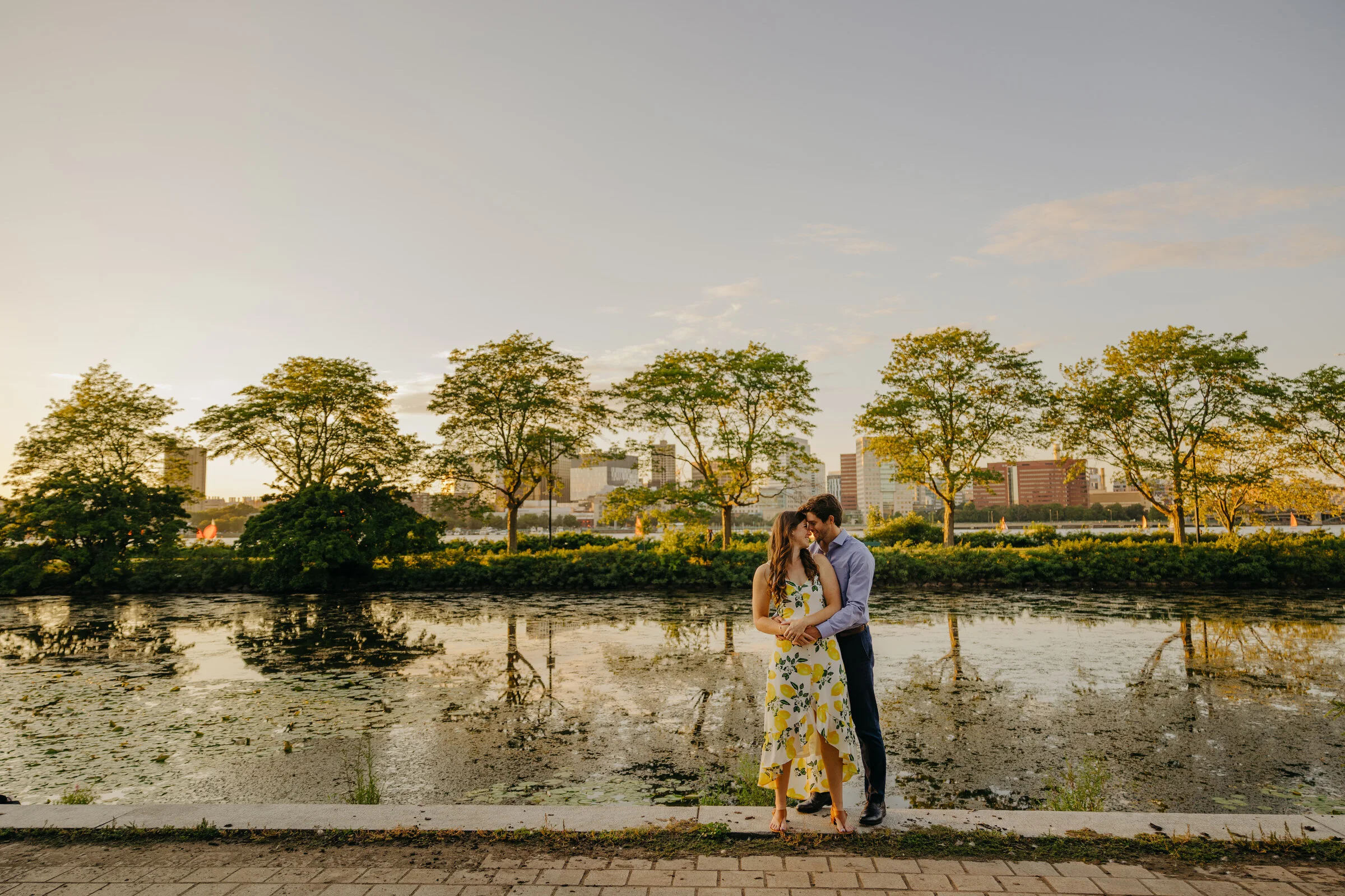 Sunny and Sweet Downtown Boston Engagement session with Becky and Kevin