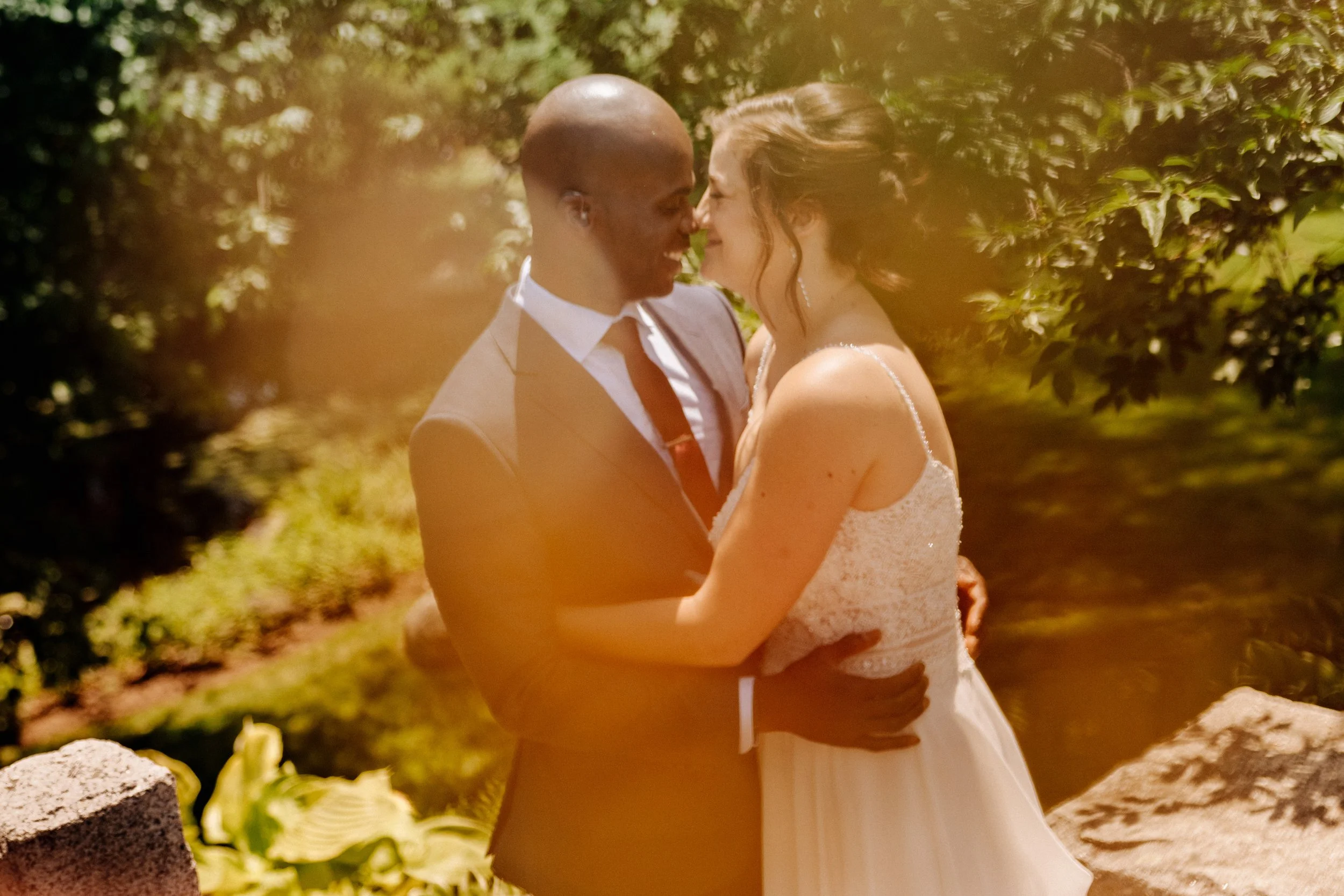 Sweet intimate summer elopement in Rockport, MA