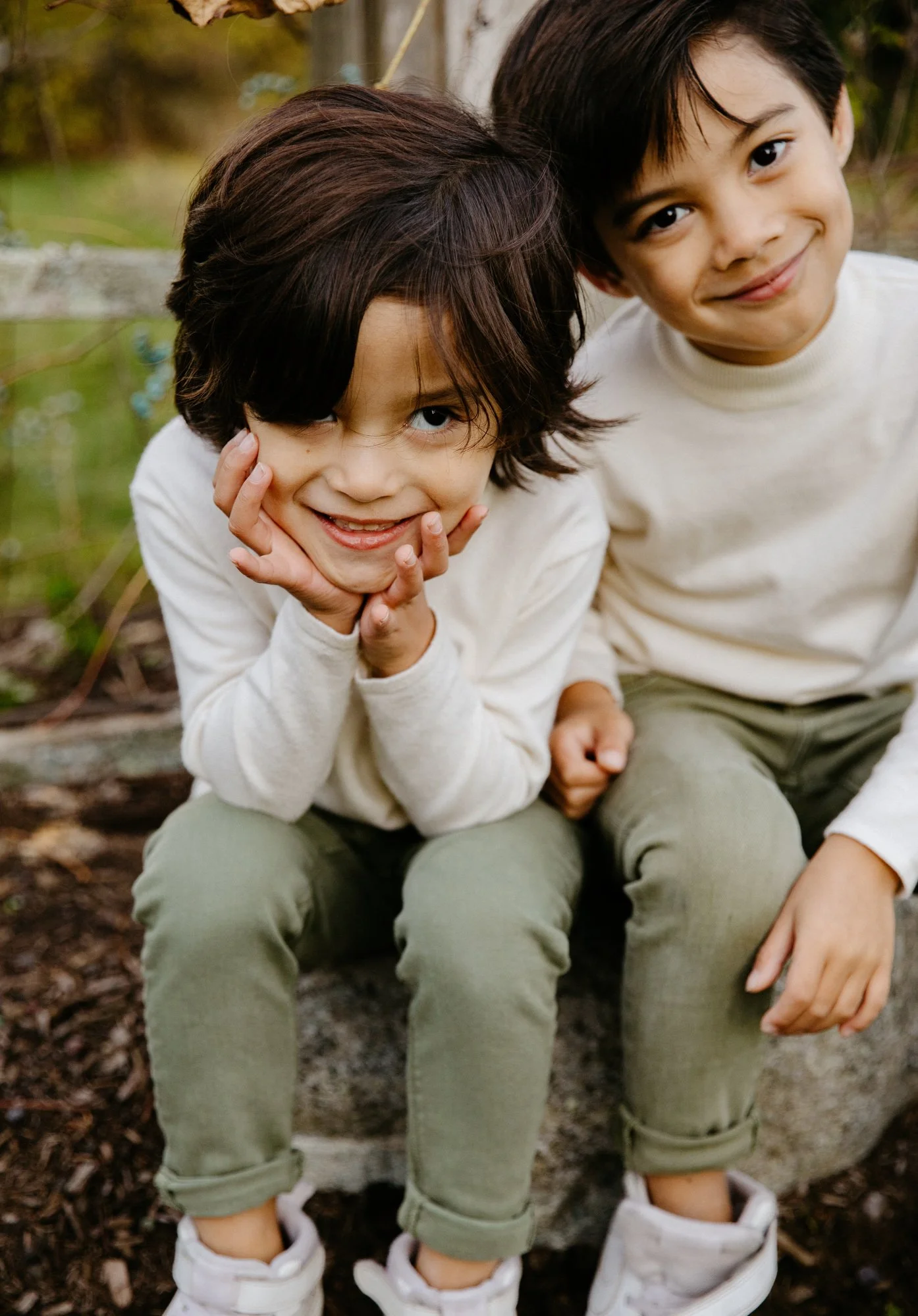 Boston area award winning family photographer captures lovely young growing family in their backyard, Serving Wellesley and Boston and neighboring towns