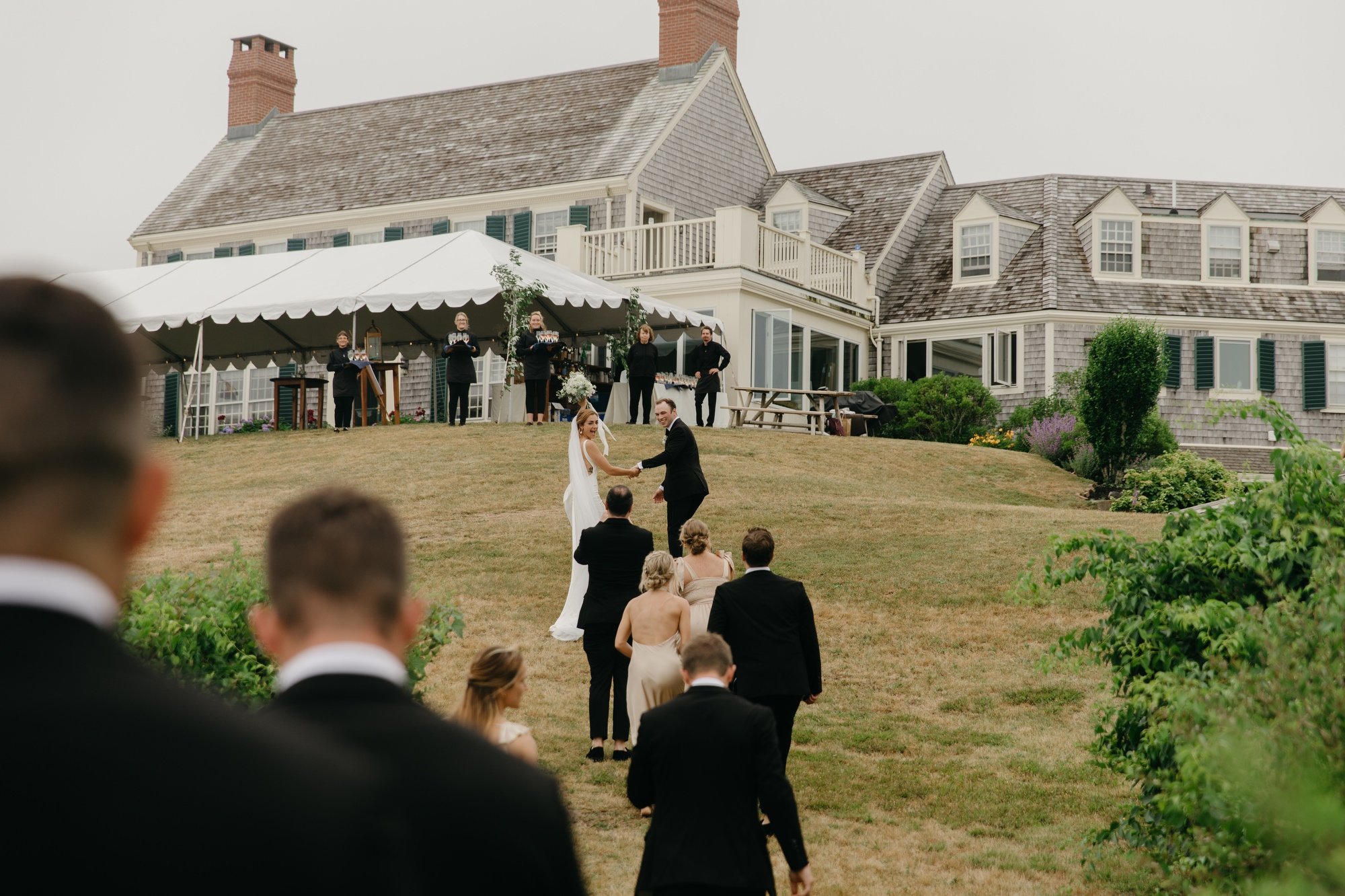 chatham private estate waterfront wedding black tie stylish modern editorial moments