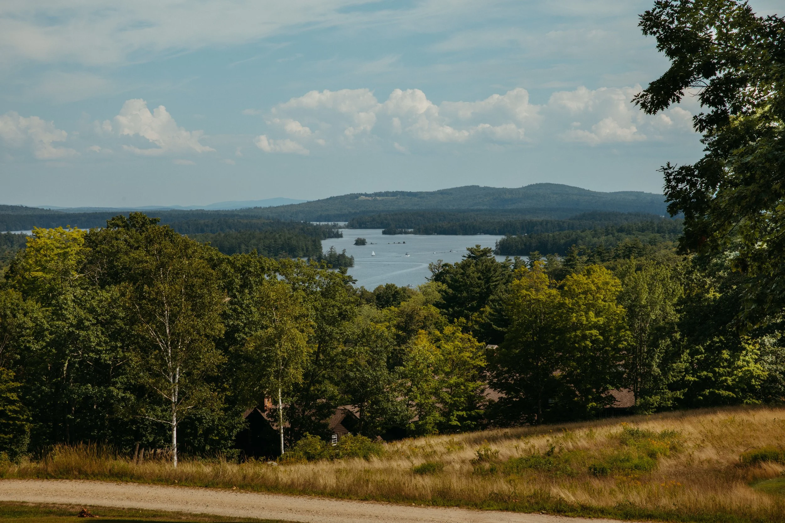 Private estate wedding in holderness new hampshire on squam lake and