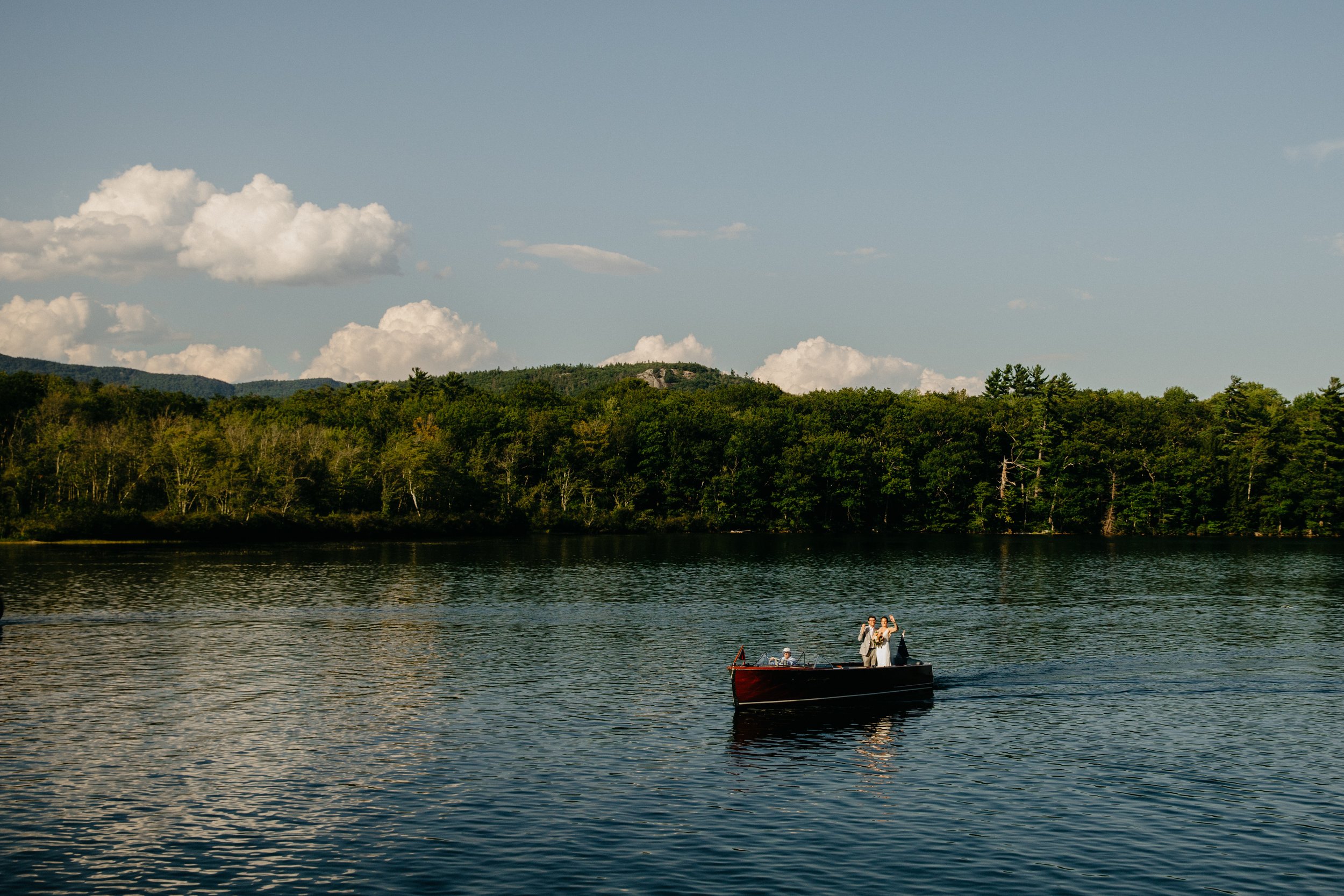Private estate wedding in holderness new hampshire on squam lake and