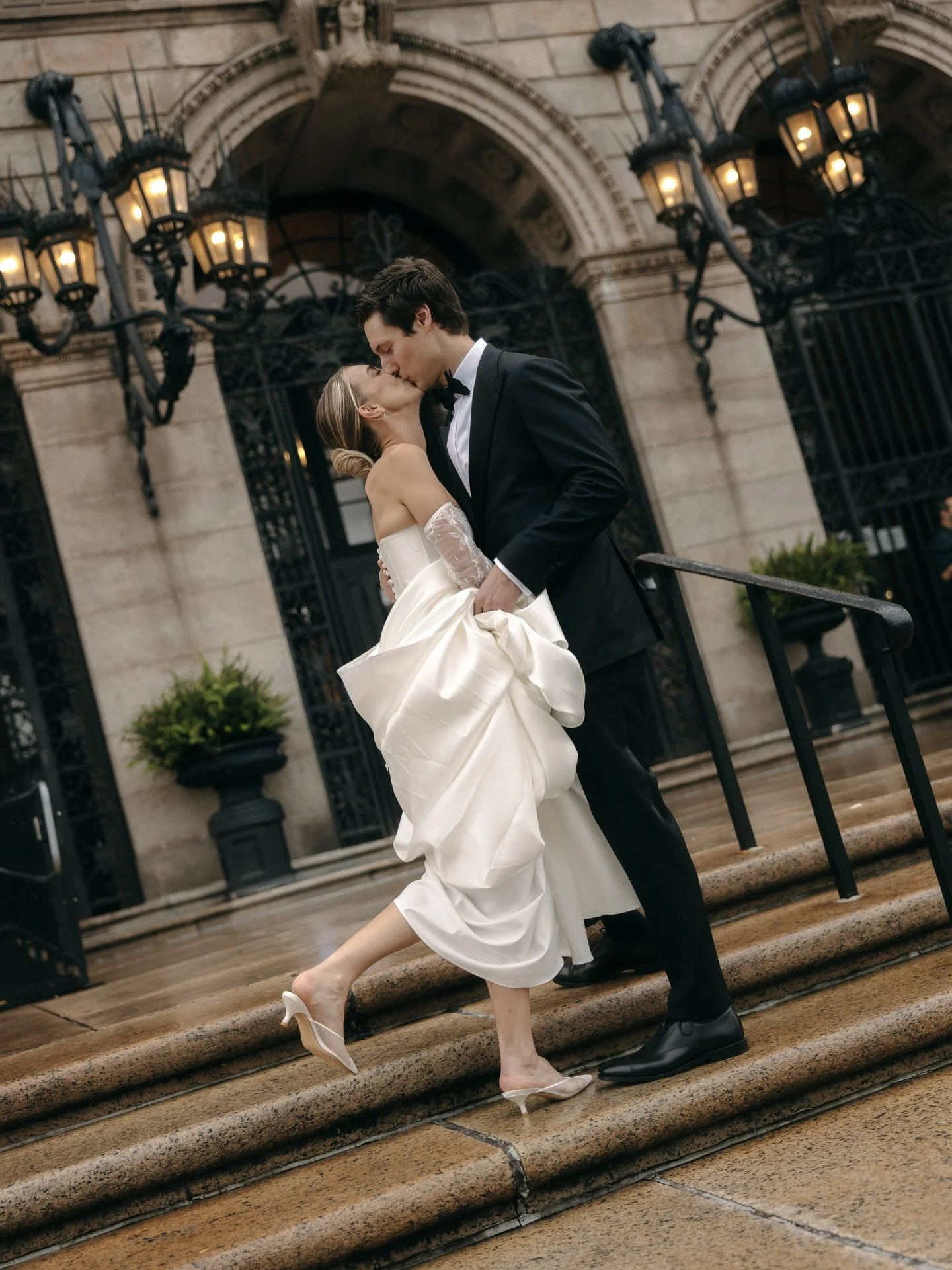Annie &amp; Sam. 

Planning &amp; Design: @anintimateevent
Venue: @bplboston
Flowers: @mjpfloral
Hair: @ashley.jadehair
Makeup: @makeup.by.celena 
Band: @legendsofsummerband
Cake: @thecateredaffair
Video: @hanscoopfilms
Catering: @thecateredaffair
Up