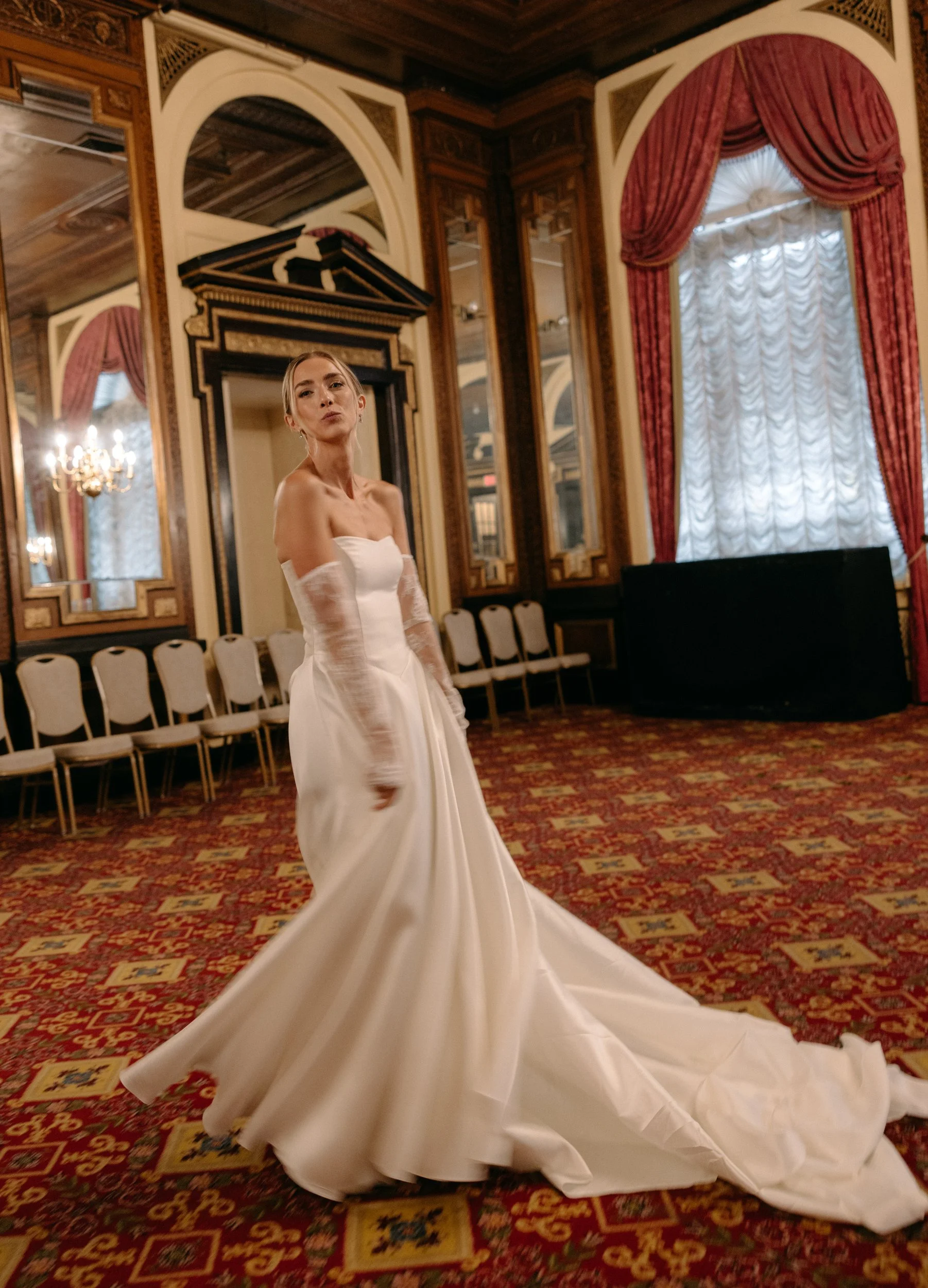Boston Public Library Wedding - Captured by Editorial wedding photographer, Mikhail Glabets Weddings 2025