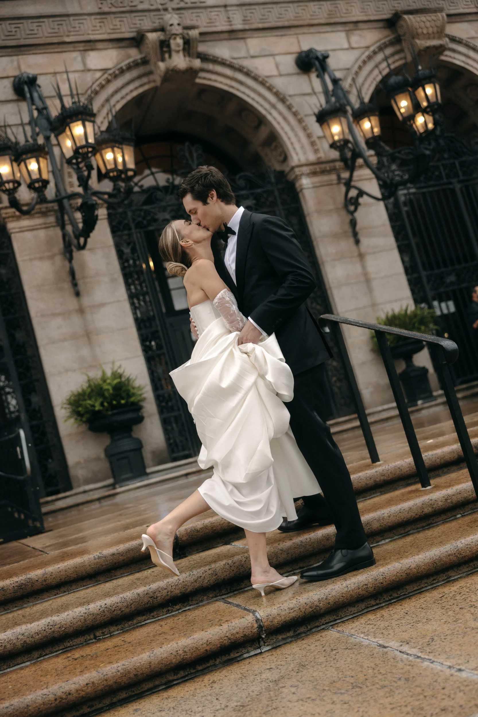 Boston Public Library Wedding - Captured by Editorial wedding photographer, Mikhail Glabets Weddings 2025
