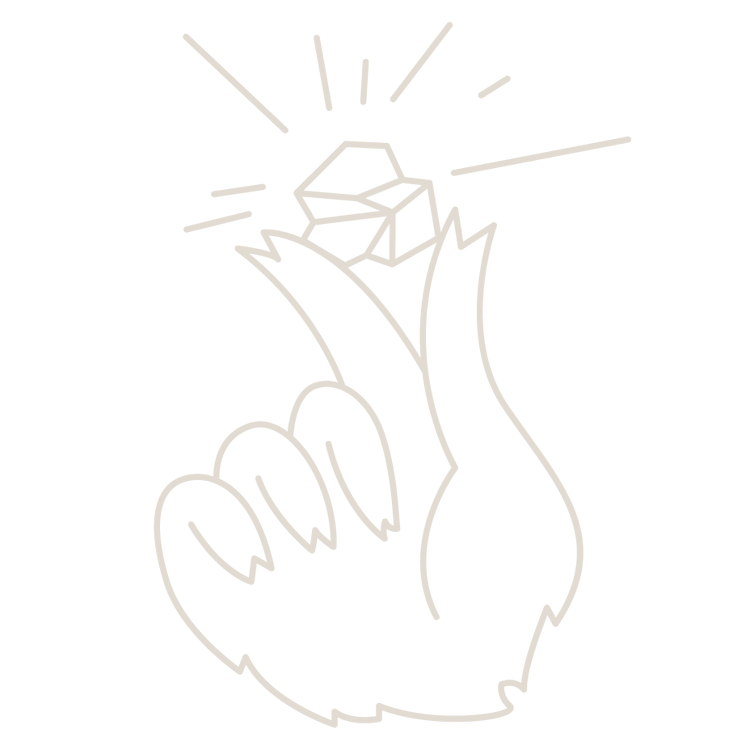 mikhail glabets weddings logo bear hand