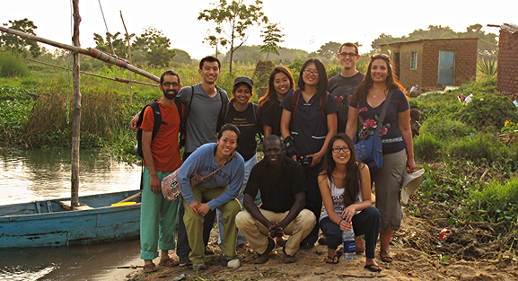 WIth the team at the Sota waterfront after a day of research, Shirati, Tanzania (I am on the right in the 2nd row)