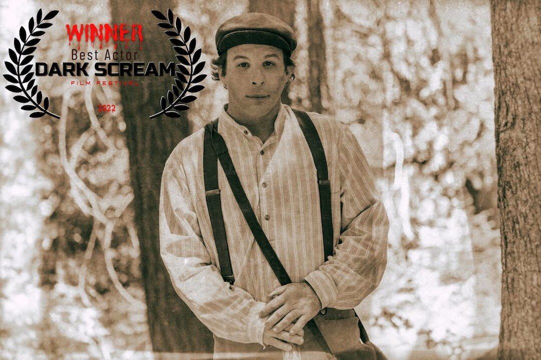Congrats to @christopherjtenney for winning Best Actor this past Halloween at our third international film festival selection- Dark Scream in Punjab, India. #thedevilinbitterwoods #filmfestivallife